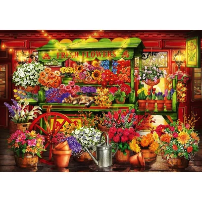 Bluebird 70333 - Flower Market Stall - 1000 db-os puzzle