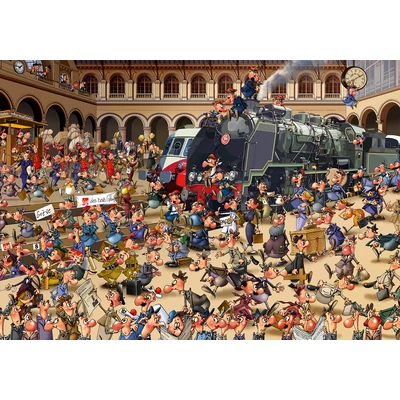 Bluebird 100 db-os puzzle - French Train Station (90034)