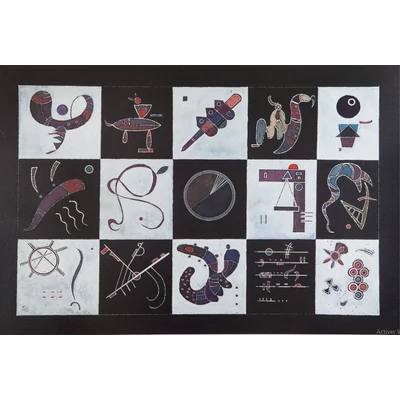 Bluebird 60109 - Kandinsky - Quinze, 1959 - 1000 db-os Art by puzzle