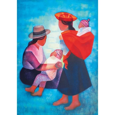 Bluebird 60139 - Louis Toffoli - Famille Péruvienne, 1986 - 1000 db-os Art by puzzle