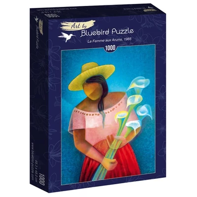 Bluebird 60138 - Louis Toffoli - La Femme aux Arums, 1985 - 1000 db-os Art by puzzle
