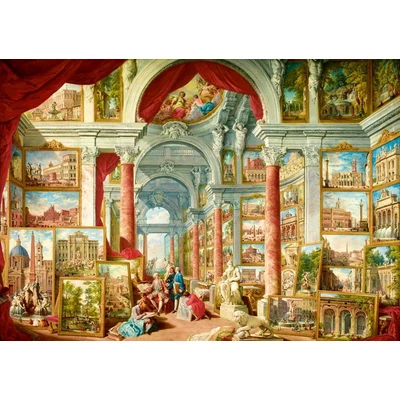 Bluebird Art by 60075 - Panini - Picture Gallery with Views of Modern Rome, 1757 - 1000 db-os puzzle