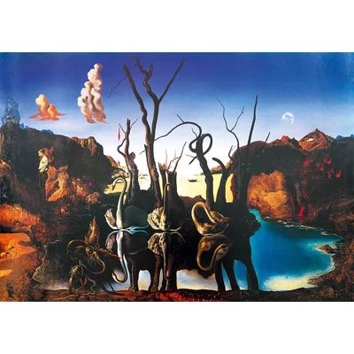 Bluebird Art by 60105 - Salvador Dalí - Swans Reflecting Elephants, 1937 - 1000 db-os puzzle