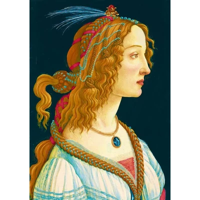 Bluebird Art by 60023 - Sandro Botticelli - Idealized Portrait of a Lady, 1480 - 1000 db-os puzzle