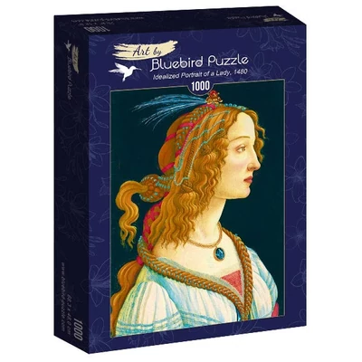 Bluebird Art by 60023 - Sandro Botticelli - Idealized Portrait of a Lady, 1480 - 1000 db-os puzzle