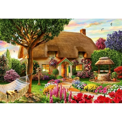 Bluebird 90552 - Thatched Cottage - 1000 db-os puzzle