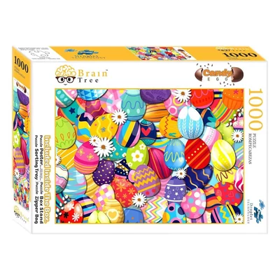 Brain Tree 2102099 - Candy Egg - 1000 db-os puzzle