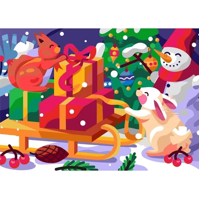 Brain Tree 2102106 - Christmas Gifts - 1000 db-os puzzle