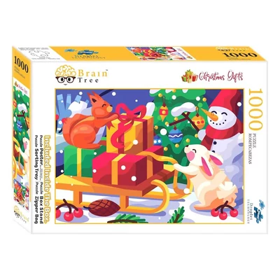Brain Tree 2102106 - Christmas Gifts - 1000 db-os puzzle