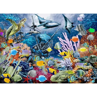 Brain Tree 2102039 - Colourful Marine - 1000 db-os puzzle