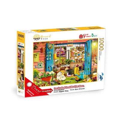 Brain Tree 2102122 - Flower barn - 1000 db-os puzzle