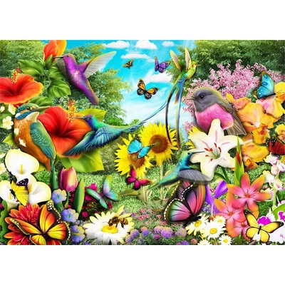 Brain Tree 2102148 - Flower Garden - 1000 db-os puzzle