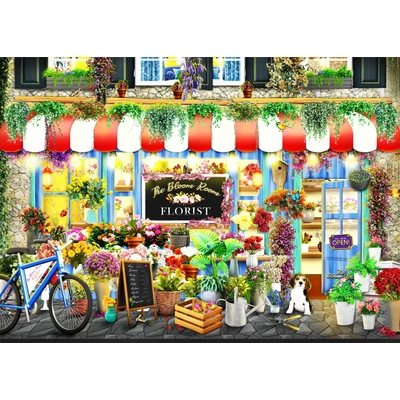 Brain Tree 2102131 - Flower Shop - 1000 db-os puzzle