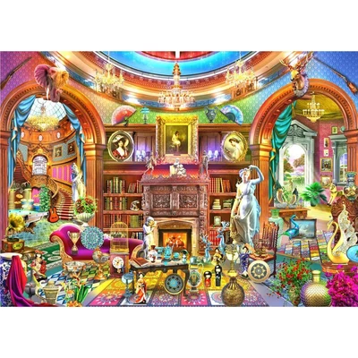Brain Tree 2102116 - House library - 1000 db-os puzzle
