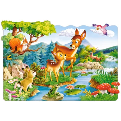 Castorland C-02177 - Őzikék a folyóparton - 20 db-os Maxi puzzle