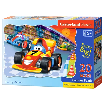 Castorland C-02306 - Versenyautók - 20 db-os Maxi puzzle