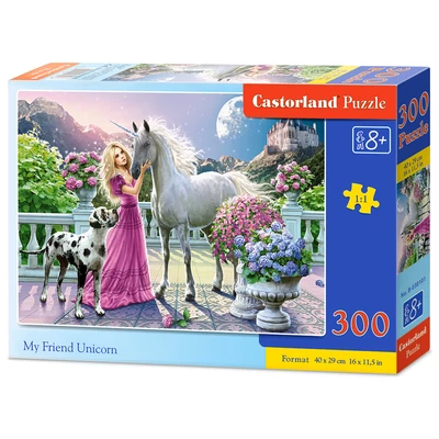 Castorland B-030088 - Barátom az unikornis - 300 db-os puzzle