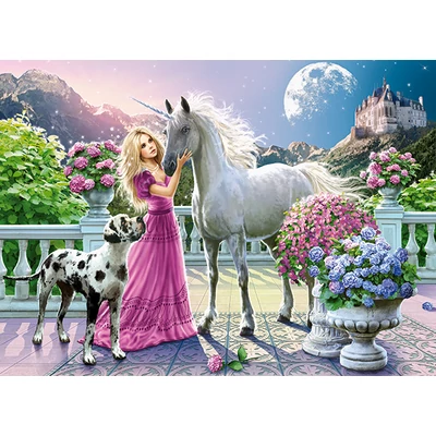 Castorland B-030088 - Barátom az unikornis - 300 db-os puzzle