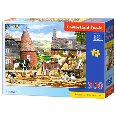 Castorland B-030279 - Állatok a farmon - 300 db-os puzzle