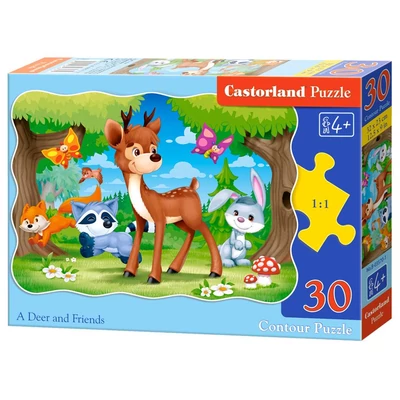 Castorland B-03570 - Őzike és barátai - 30 db-os puzzle