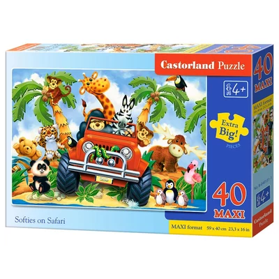 Castorland B-040131 - Szafari - 40 db-os Maxi puzzle