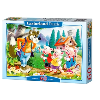 Castorland B-06519 - A három kismalac - 60 db-os puzzle