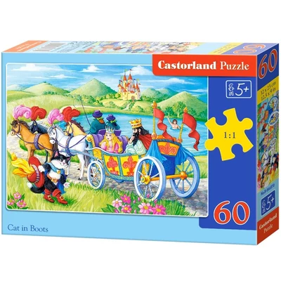 Castorland B-066070 - Csizmás Kandúr - 60 db-os puzzle
