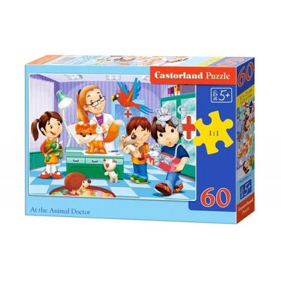 Castorland B-06847 - Az állatorvosnál - 60 db-os puzzle