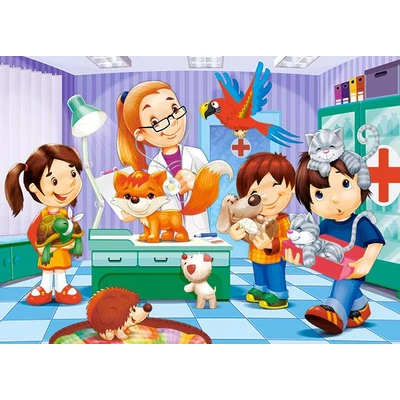 Castorland B-06847 - Az állatorvosnál - 60 db-os puzzle