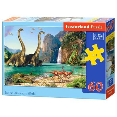 Castorland B-06922 - A dinoszauruszok világában - 60 db-os puzzle