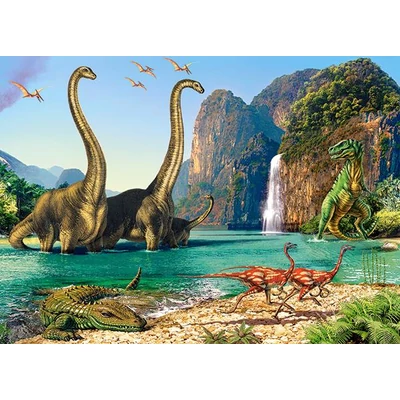 Castorland B-06922 - A dinoszauruszok világában - 60 db-os puzzle