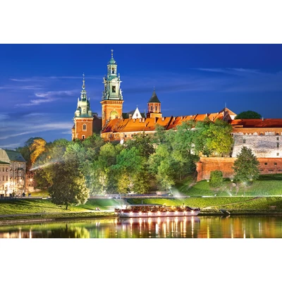 Castorland C-103027 - Királyi palota éjjel - Wawel, Lengyelország - 1000 db-os puzzle