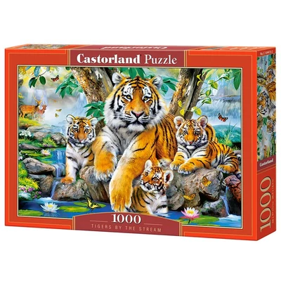 Castorland C-104413 - Tigrisek a forrásnál - 1000 db-os puzzle