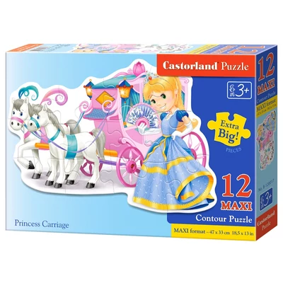 Castorland B-120017 - A hercegnő hintója - 12 db-os Maxi puzzle