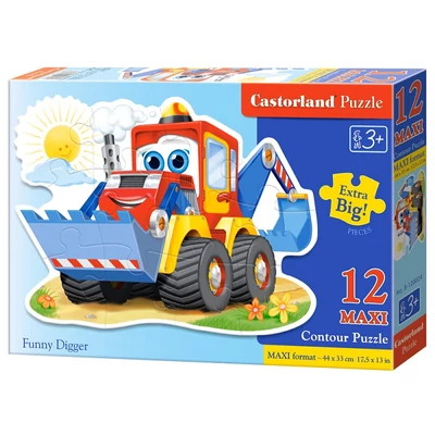 Castorland B-120024 - Mókás markoló - 12 db-os Maxi puzzle
