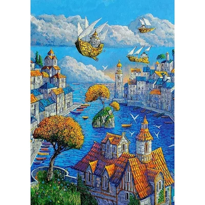 Castorland 500 db-os Art Collection puzzle - Egy kikötő (B-53889)
