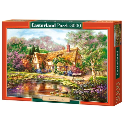 Castorland C-300365 - Alkonyat az erdei tónál - 3000 db-os puzzle