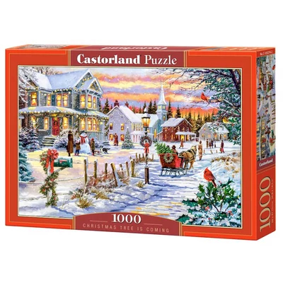 Castorland C-105274 - Érkezik a karácsonyfa - 1000 db-os puzzle