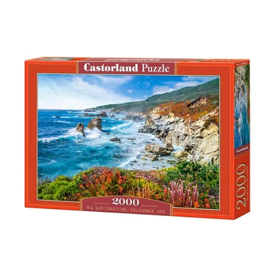 Castorland C-200856 - Big Sur partvonal, Kalifornia, USA - 2000 db-os puzzle