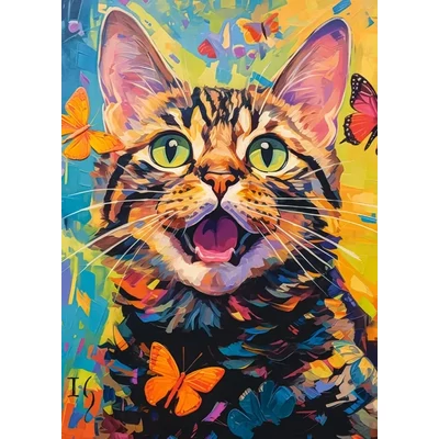 Castorland B-27637 - Boldog macska - 260 db-os puzzle