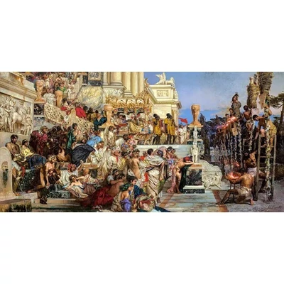 Castorland C-400423 - Néró fáklyái, Henryk Siemiradzki - 4000 db-os puzzle