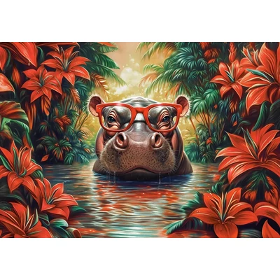 Castorland 500 db-os puzzle - Hippo Relaxation (B-54176)