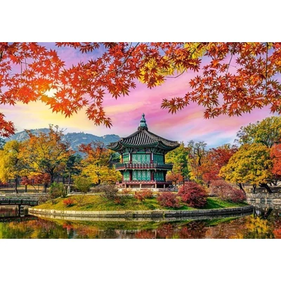 Castorland C-105366 - Napkelte Sakrisoy szigeten, Norvégia - 1000 db-os puzzle