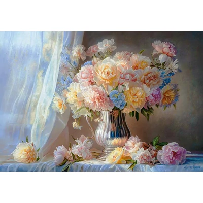 Castorland C-152278 - Csendélet bazsarózsákkal - 1500 db-os puzzle