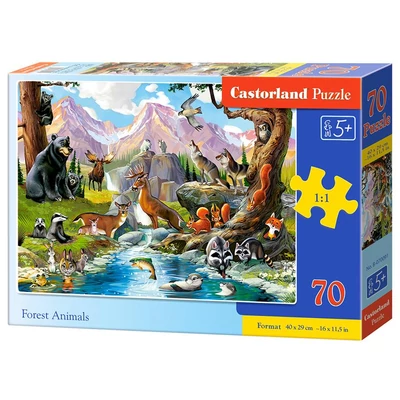 Castorland B-070091 - Erdei állatok - 70 db-os puzzle