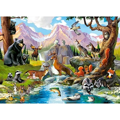 Castorland B-070091 - Erdei állatok - 70 db-os puzzle