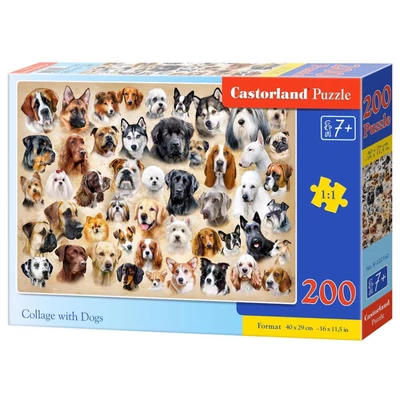 Castorland B-222162 - Kutya kollázs - 200 db-os puzzle