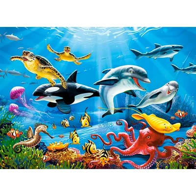 Castorland B-222094 - Vízalatti világ a trópusokon - 200 db-os puzzle