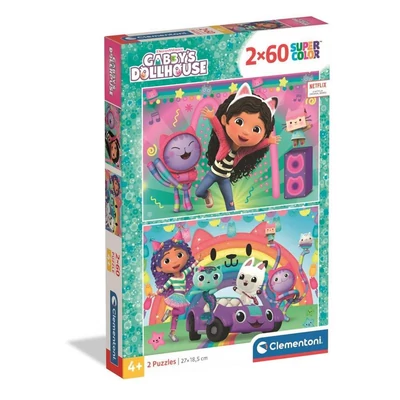 Clementoni 24819 - Gabi babaháza - 2 x 60 db-os Szuper Színes puzzle