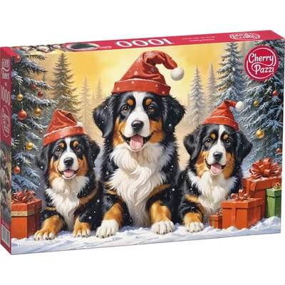 CherryPazzi 31254 - Holiday Puppies - 1000 db-os puzzle
